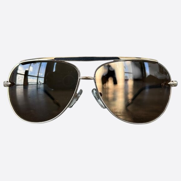 Chrome Hearts Silver Zelda Muncher Aviator Glasses